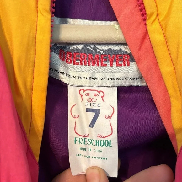 vintage ski suit obermeyer brand youth size 7 Heart Beat Style - Picture 14 of 15